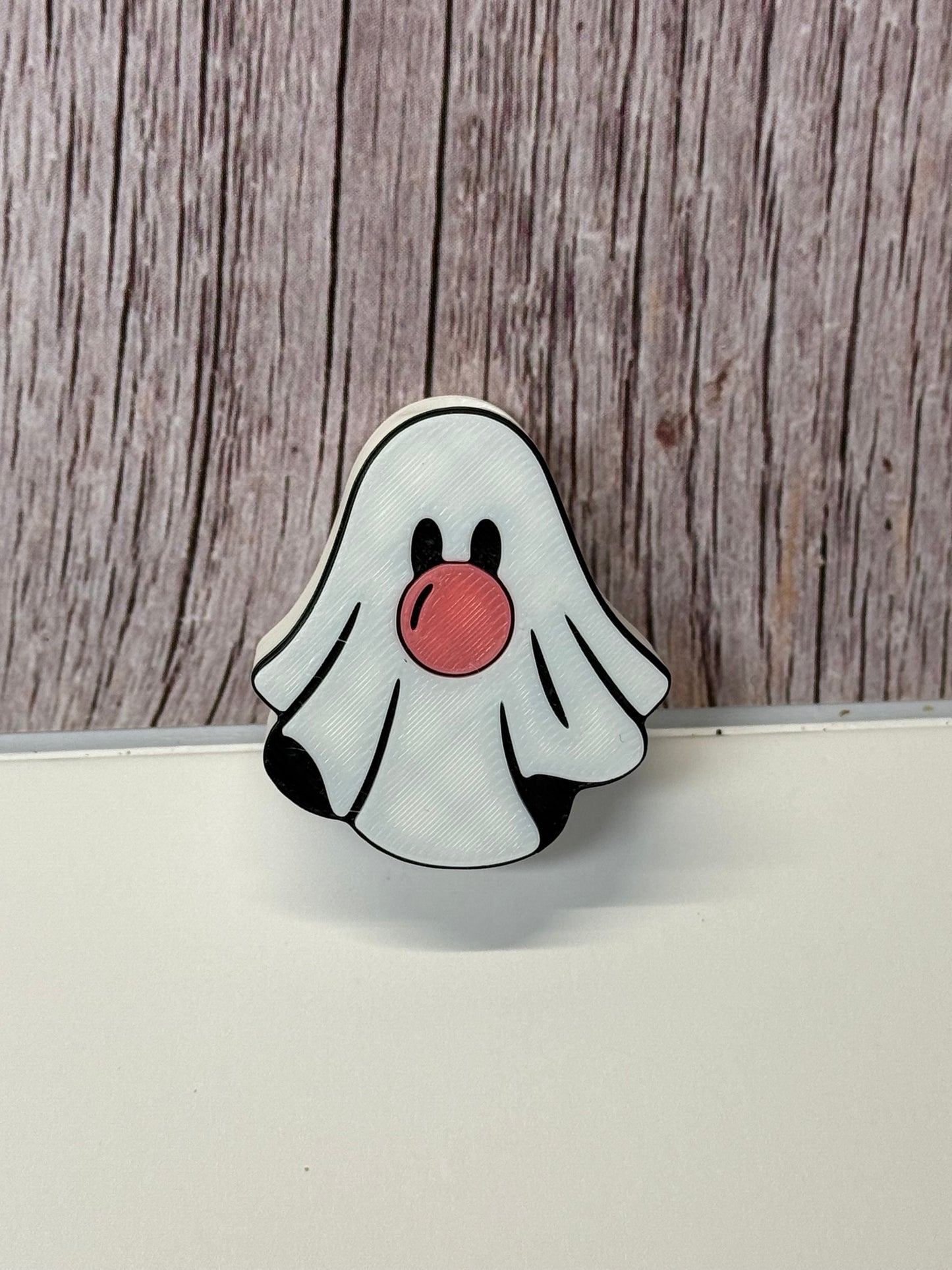 Bubble Gum Ghost Straw Topper