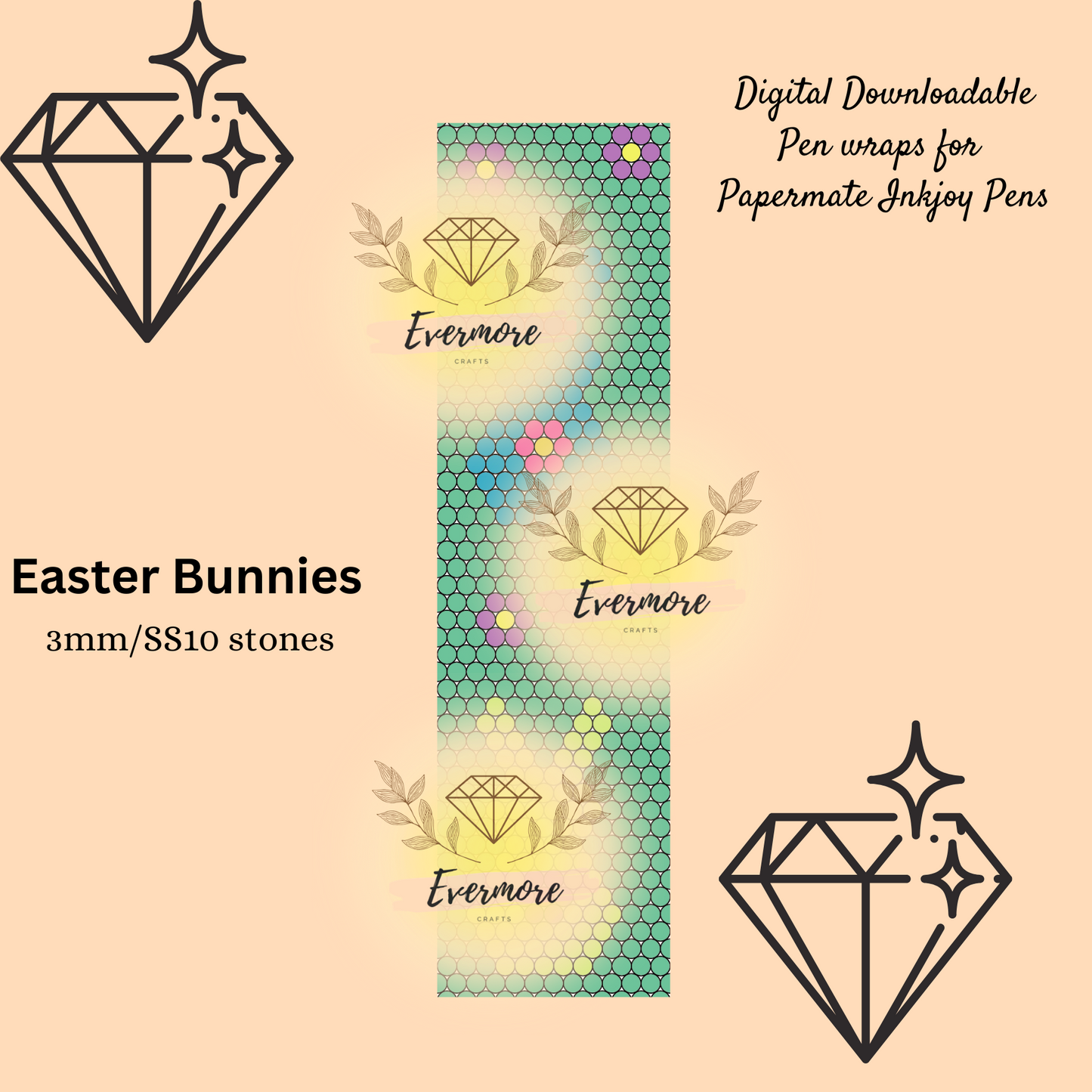 Bunny Pen Template - Digital Download