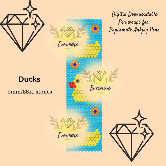 Duckies Pen Template - Digital Download