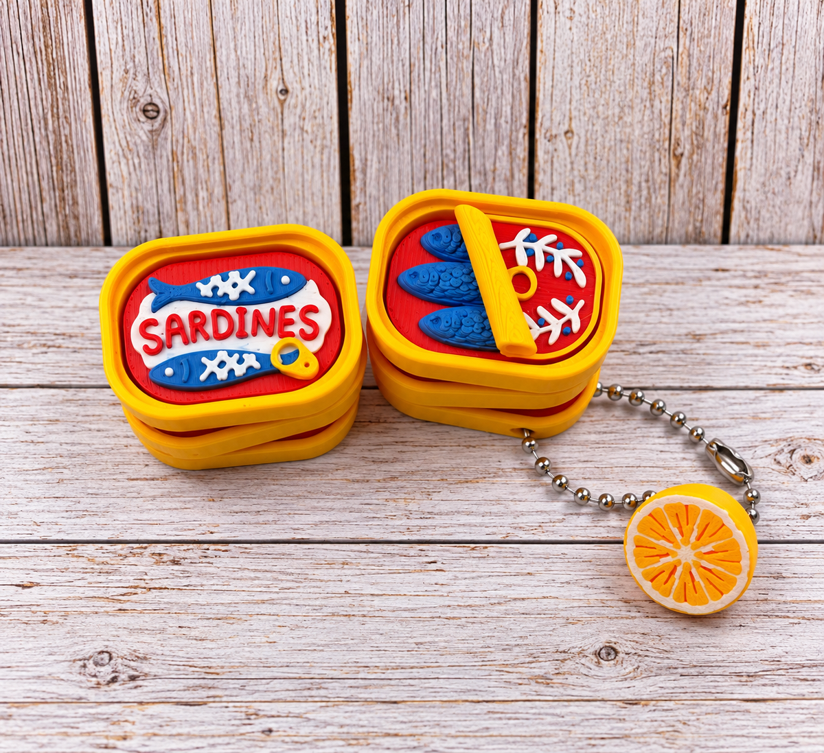 Sardine Can with Lemon Charm Clicker
