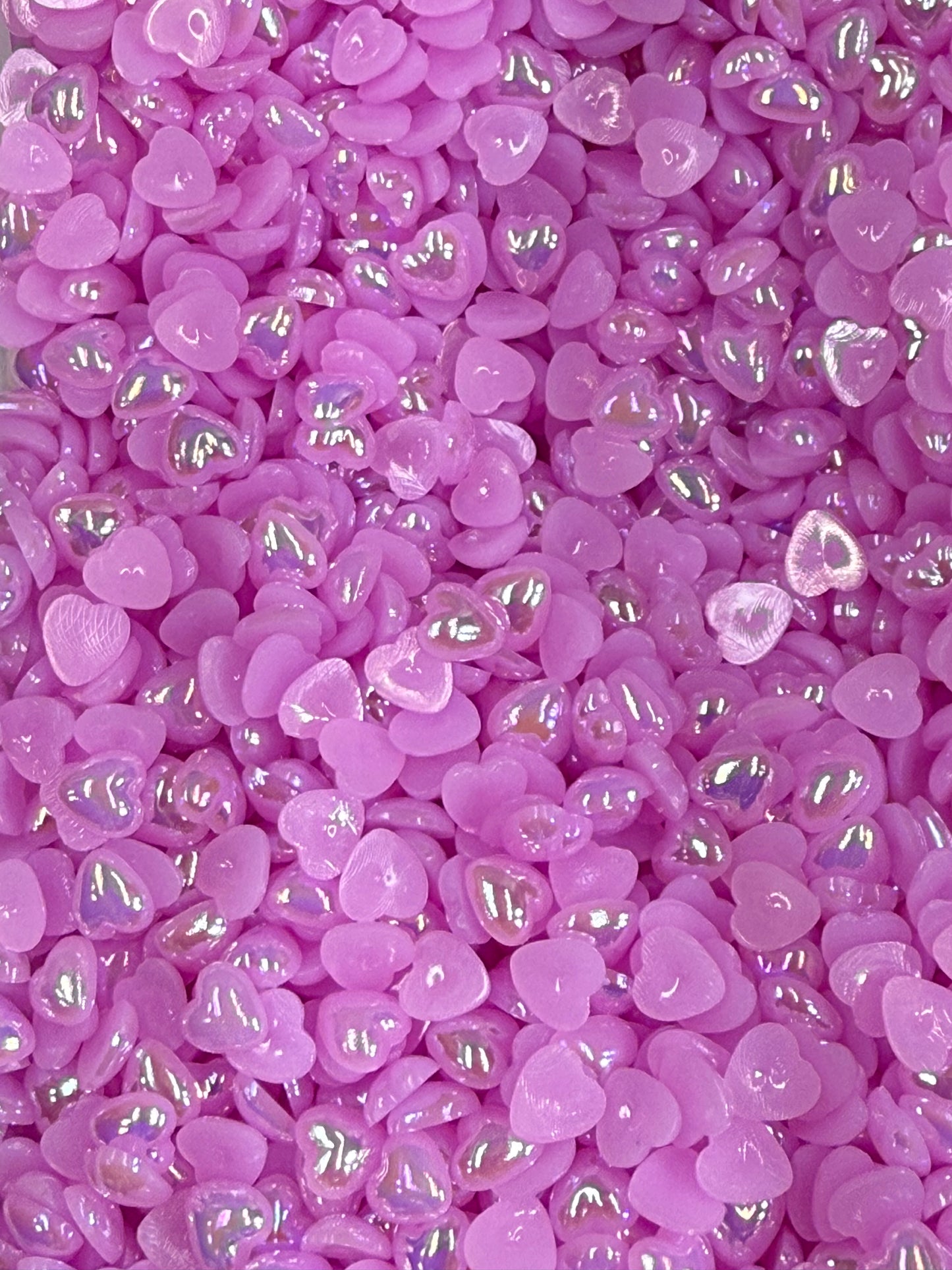 Light Amethyst AB Heart Pearl