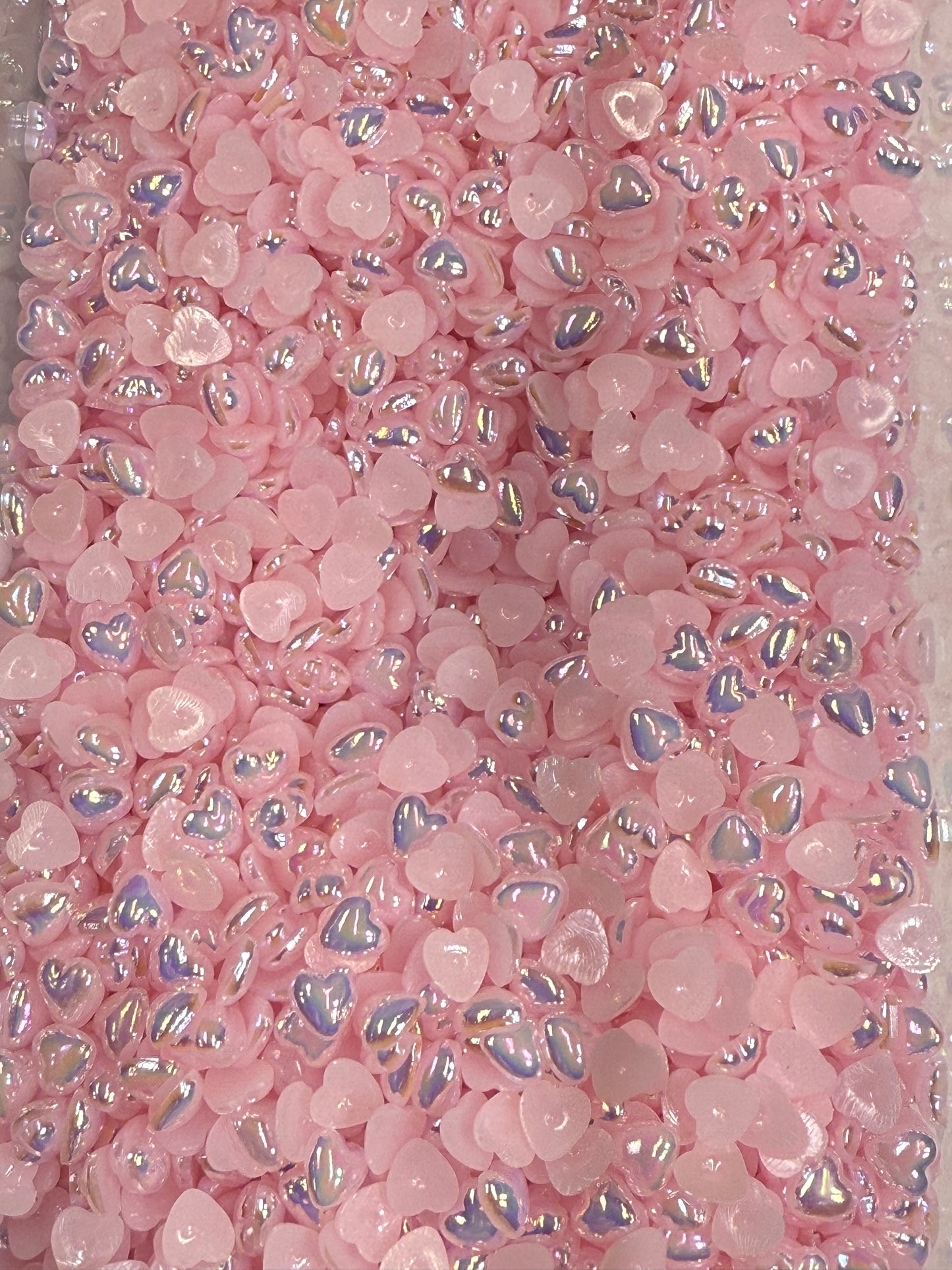 Light Pink AB Heart Pearl