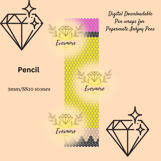 Pencil Pen Template - Digital Download