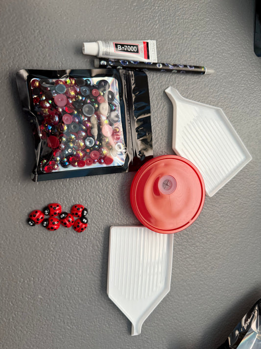 Red Lid with Lady Bugs Kit