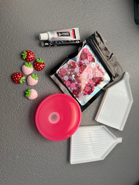 Pink Lid with Starwberries Kit