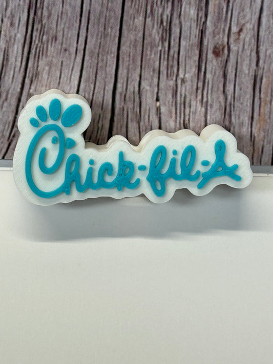 Blue Chick Fil A Straw Topper