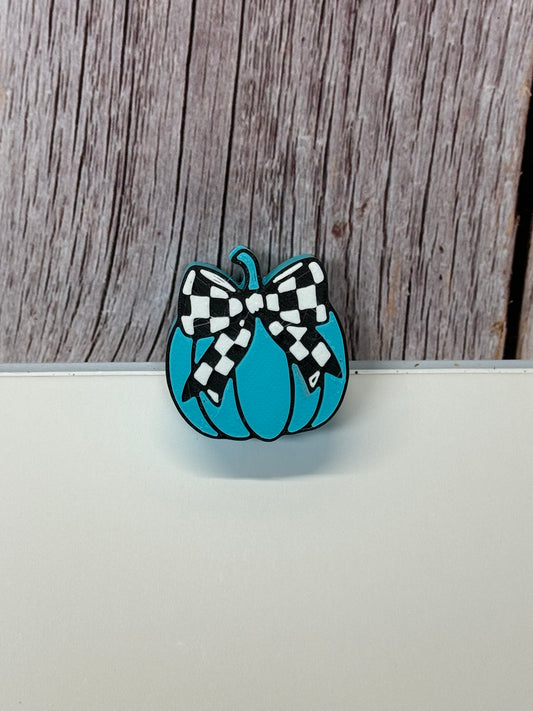 Blue Pumpkin Straw Topper