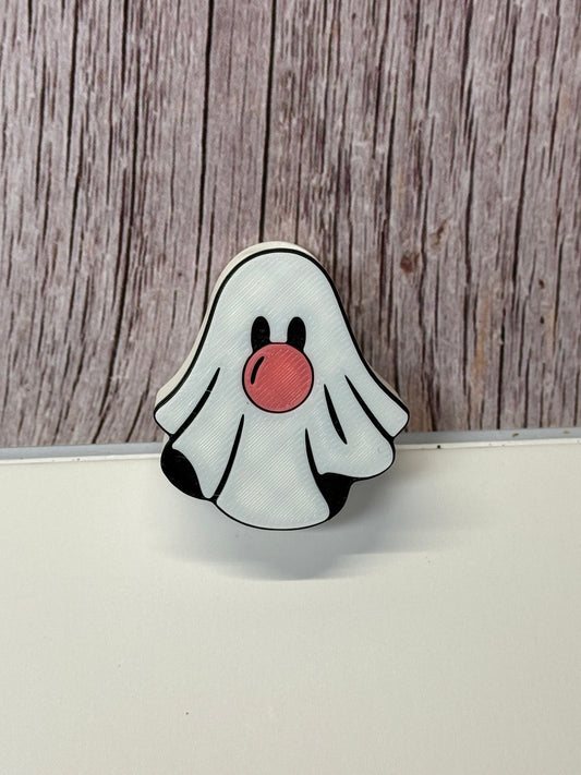 Bubble Gum Ghost Straw Topper