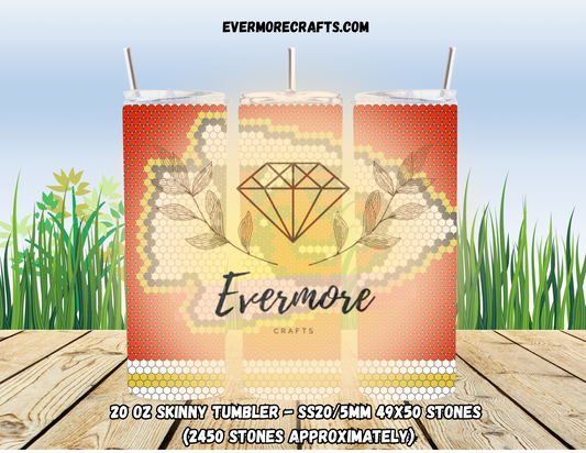 Red Kingdom Red Background Cup Template - Digital Download
