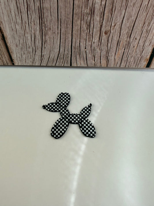 Checkered Balloon Dog