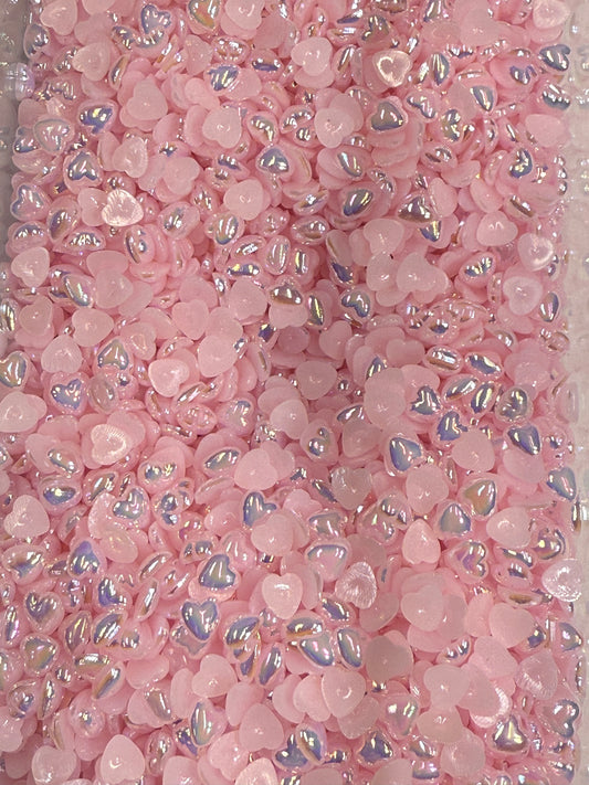 Light Pink AB Heart Pearl