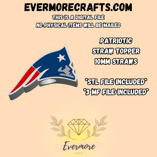 Patriotic Straw Topper