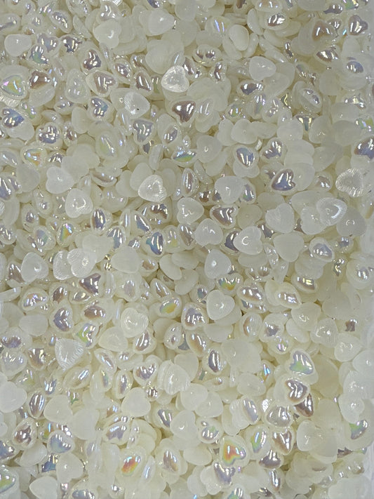 Rice White AB Heart Pearl