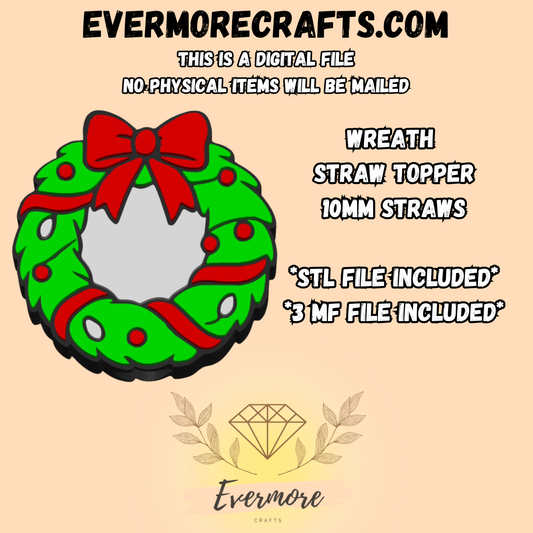 Wreath Straw Topper